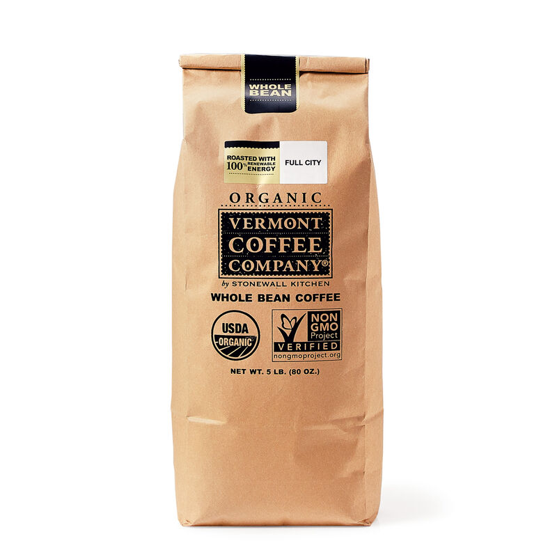 Organic Full City Bulk Whole Bean Coffee 80 oz.