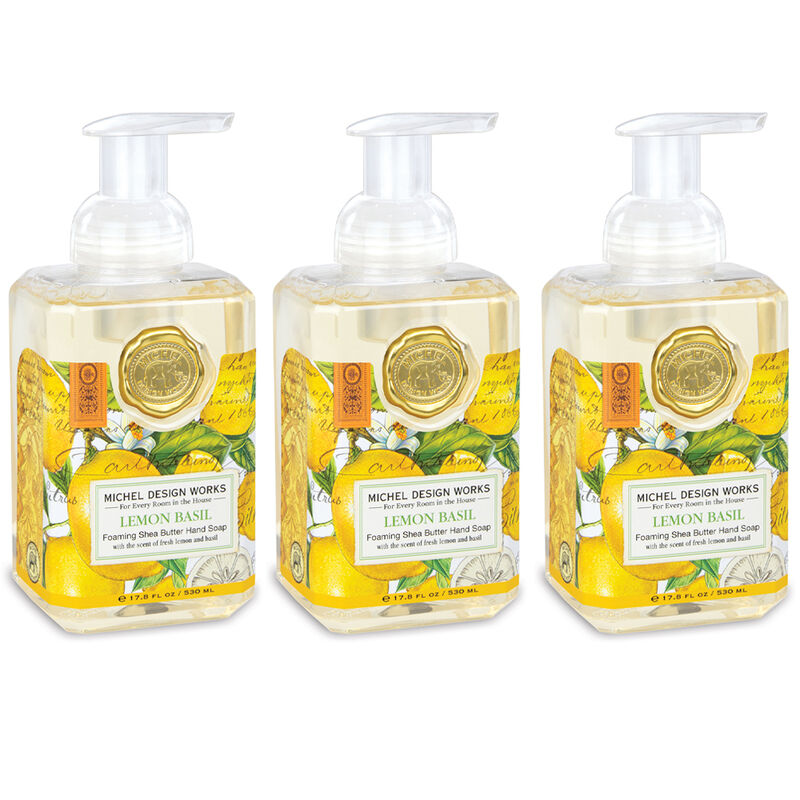 Lemon Basil Foaming Hand Soap 3-Pack