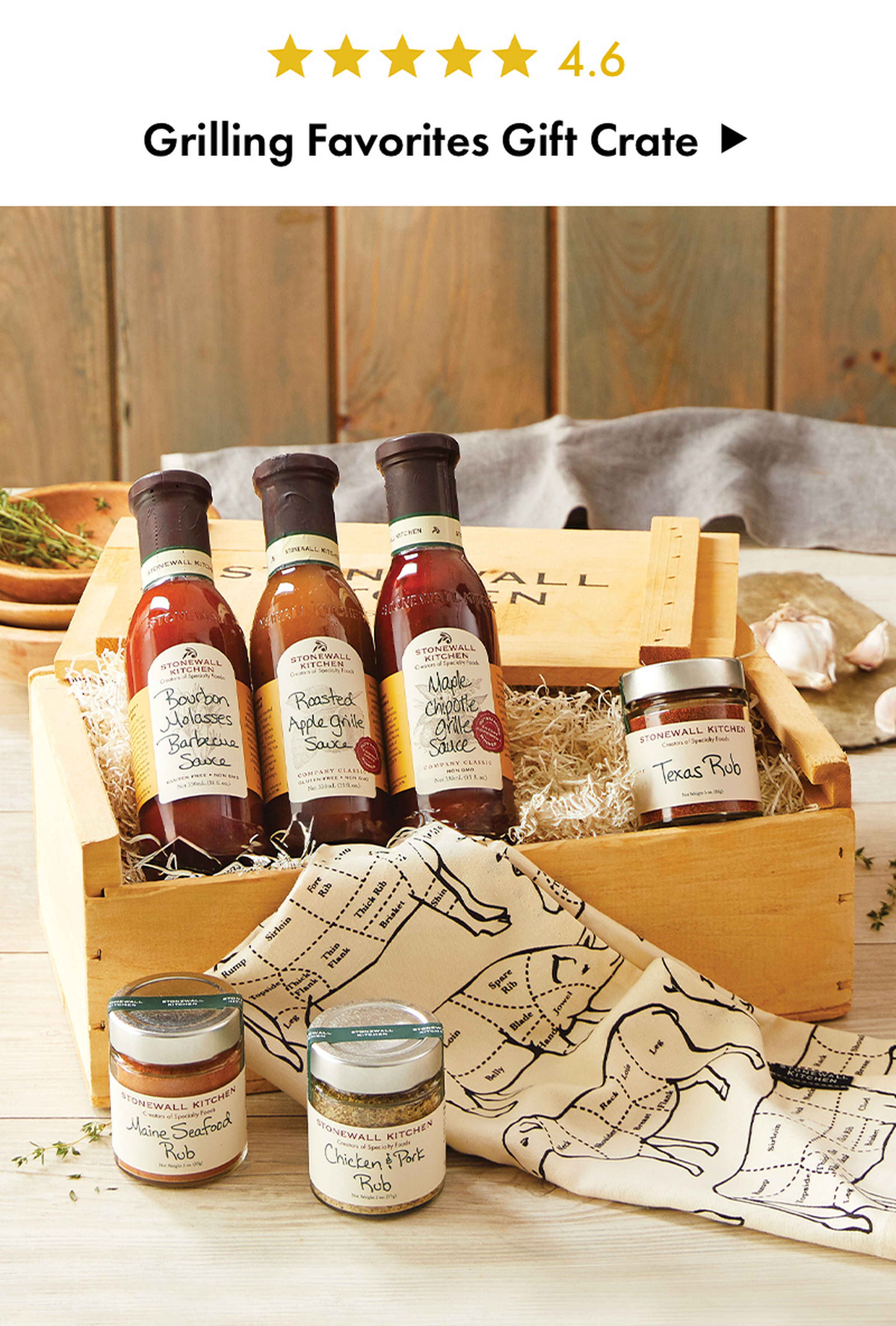 Grilling Favorites Gift Crate - 4.6 Stars