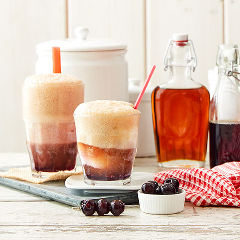 Boozy Cherry Coke Floats